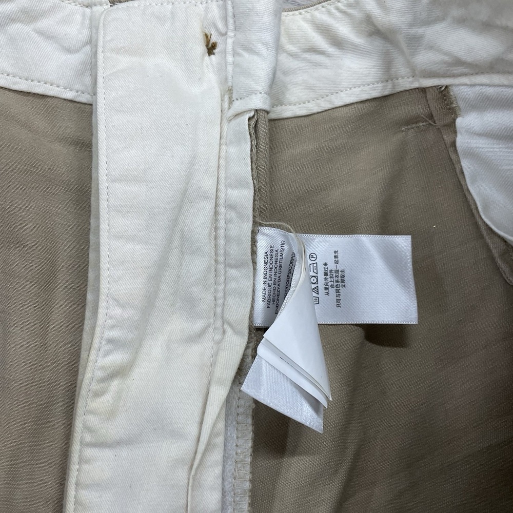 Polo Ralph Lauren Khaki Distressed Shorts Men Sz 40 Military Style Patches - Picture 8 of 11